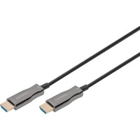 Digitus HDMI AOC Hybrid Glasfaserkabel, UHD 4K schwarz, 15 Meter