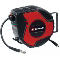 EINHELL Automatische Druckluft-Schlauchtrommel TC-PH 150 schwarz/rot, 15 Meter Druckluftschlauch + 1,5 Meter Anschluss