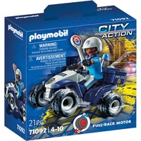 PLAYMOBIL 71092 City Action Polizei-Speed Quad, Konstruktionsspielzeug 