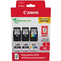 Canon Tinte Photo Value Pack 2x PG-540CL-541XL inkl. 50 Blatt 10x15 Fotopapier