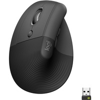 Logitech Lift, Maus graphit/schwarz, für Linkshänder, Logi Bolt, Bluetooth, Windows/macOS/iPadOS