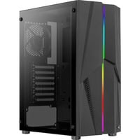 Aerocool Mecha v1, Tower-Gehäuse schwarz, Tempered Glass