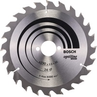 Bosch Professional PRO Wood Kreissägeblatt, Ø 190mm, 24Z Bohrung 30mm, für Handkreissägen