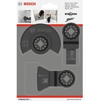 Bosch Professional Starlock Fliesen-Basis-Set, 3-teilig, Sägeblatt-Satz für Multifunktionswerkzeuge