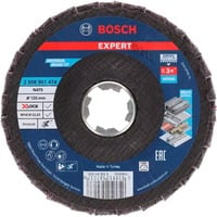 Bosch X-LOCK Fächerscheibe EXPERT N475 SCM, Ø 125mm, Schleifscheibe Bohrung 22,23mm, Medium