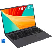 LG gram 16Z90R-G.AA79G, Notebook grau, Windows 11 Home 64-Bit, 40.6 cm (16 Zoll), 1 TB SSD
