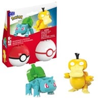 Mattel MEGA Pokémon Poké Ball - Bulbasaur und Psyduck, Konstruktionsspielzeug 