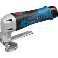 Bosch Akku-Blechschere GSC 12V-13 Professional, 12Volt blau/schwarz, Li-Ionen-Akku 2,0 Ah, in L-BOXX