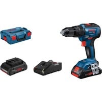 Bosch Akku-Schlagbohrschrauber GSB 18V-55 Professional, 18Volt blau/schwarz, 2x Li-Ion Akku ProCORE18V 4,0Ah, L-BOXX