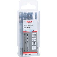 Bosch HSS-Spiralbohrer PointTeQ Hex, Ø 5mm 10 Stück, Arbeitslänge 52mm