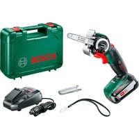 Bosch Heimwerken & Garten Akku-Säge NanoBlade AdvancedCut 18, 18Volt, Kettensäge grün/schwarz, Li-Ionen Akku 2,5Ah, POWER FOR ALL ALLIANCE