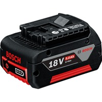 Bosch PRO Akku GBA 18V 5.0Ah Professional schwarz/rot, AMPShare Alliance