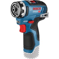 Bosch Professional Akku-Bohrschrauber GSR 12V-35 FC solo Professional, 12Volt blau/schwarz, ohne Akku und Ladegerät, FlexiClick System