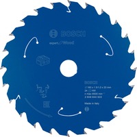Bosch Professional EXPERT Wood Kreissägeblatt, Ø 160mm, 24Z Bohrung 20mm, für Akku-Handkreissägen
