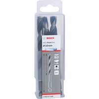Bosch Professional HSS-Spiralbohrer PointTeQ Hex, Ø 10mm 5 Stück, Arbeitslänge 87mm