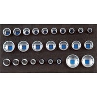 GEDORE Steckschlüsseleinsatz-Set 1/2", 26-teilig im 1/3 Check-Tool-Modul