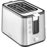 Krups Toaster Control Line KH442D silber/schwarz, 700 Watt, für 2 Scheiben Toast