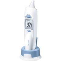 Sanitas Ohrthermometer SFT 53, Fieberthermometer weiß/blau