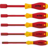 Wiha Steckschlüssel-Schraubendreher-Set SoftFinish electric, 5-teilig rot/gelb