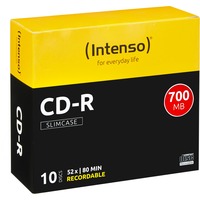 Intenso CD-R 700 MB, CD-Rohlinge 52fach, 10 Stück