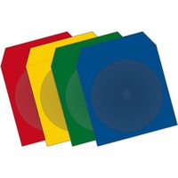 MediaRange CD/DVD Papierhüllen Color-Pack, Schutzhülle 100 Stück, Bulk