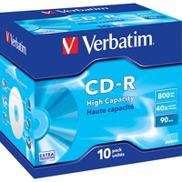 Verbatim CD-R 800 MB, CD-Rohlinge 40fach, 10 Stück, Extra Protection