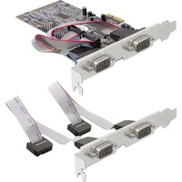 DeLOCK PCI Express Karte > 4x Seriell, Schnittstellenkarte