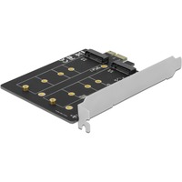 DeLOCK PCI Express x1 Karte zu 2 x intern M.2 Key B, Adapter 