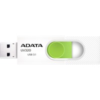 ADATA UV320 64 GB, USB-Stick weiß/grün, USB-A 3.2 Gen 1