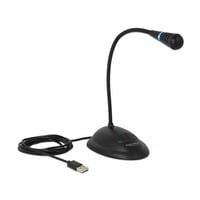 DeLOCK USB Schwanenhals Mikrofon schwarz