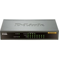 D-Link DES-1008PA, Switch anthrazit, 4x PoE