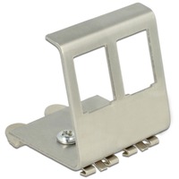 DeLOCK Halterung für Hutschienen 2 Port, Keystone-Modul