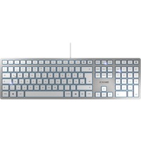 CHERRY KC 6000 SLIM, Tastatur silber, DE-Layout