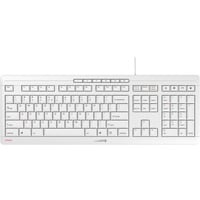CHERRY STREAM KEYBOARD, Tastatur weiß/grau, US-Layout, SX-Scherentechnologie