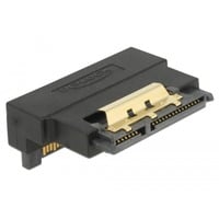 DeLOCK Adapter SATA 22Pin Buchse > Stecker schwarz, nach unten abgewinkelt