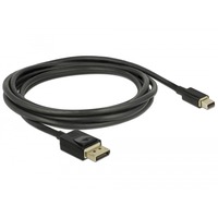 DeLOCK Kabel miniDisplayPort (St) > DisplayPort (St) 8K 60Hz zertifiziert schwarz, 2 Meter