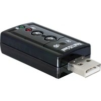 DeLOCK USB Sound Adapter 7.1 (61645), Soundkarte schwarz, Retail