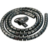 Lindy Kabelspirale 40581, Kabelführung schwarz, 5 Meter, Ø 25mm