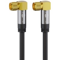 SAT-Antennenkabel (135dB typ), F-Stecker 90° > F-Stecker 90°