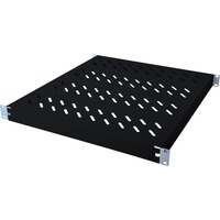 Digitus Fachboden mit variablen Befestigungsschienen schwarz, zum Festeinbau in 483 mm (19")-Schränke