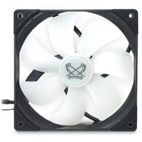 Scythe Kaze Flex 140 Square RGB PWM 140x140x27, Gehäuselüfter schwarz/transparent, 1200 U/min, 140 mm