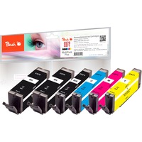 Peach Tinte Spar Pack Plus PI100-328 kompatibel zu Canon PGI-570, CLI-571