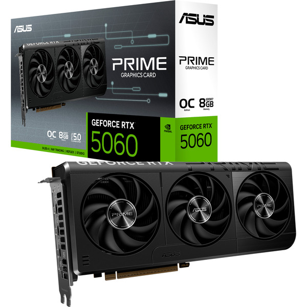 ASUS GeForce RTX 5060 PRIME OC 8GB, Grafikkarte DLSS 4, 3x