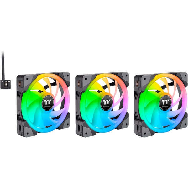 Thermaltake SWAFAN EX14 ARGB Ventola di raffreddamento per PC bianca TT Premium Edition 3 Fan Pack Thermaltake SWAFAN EX14 ARGB Ventola di raffreddamento per PC bianca TT Premium Edition 3 Fan Pack