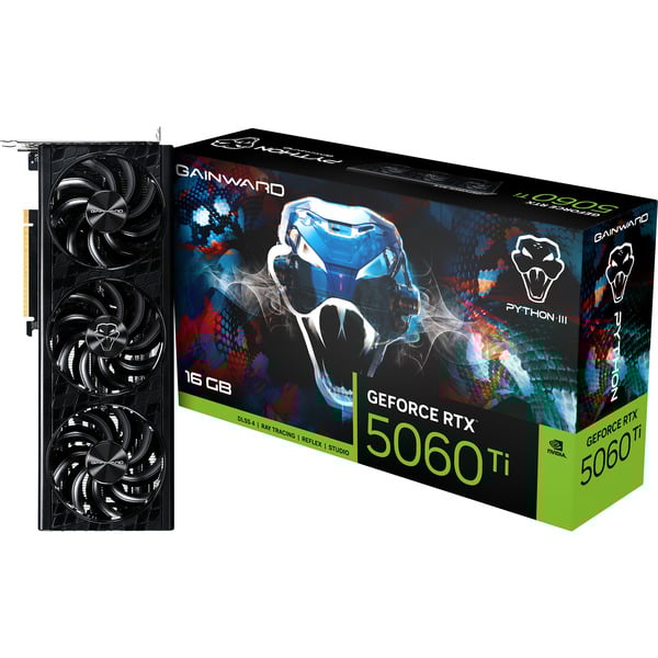 Gainward GeForce RTX 5060 Ti Python III 16GB, Grafikkarte DLSS 4