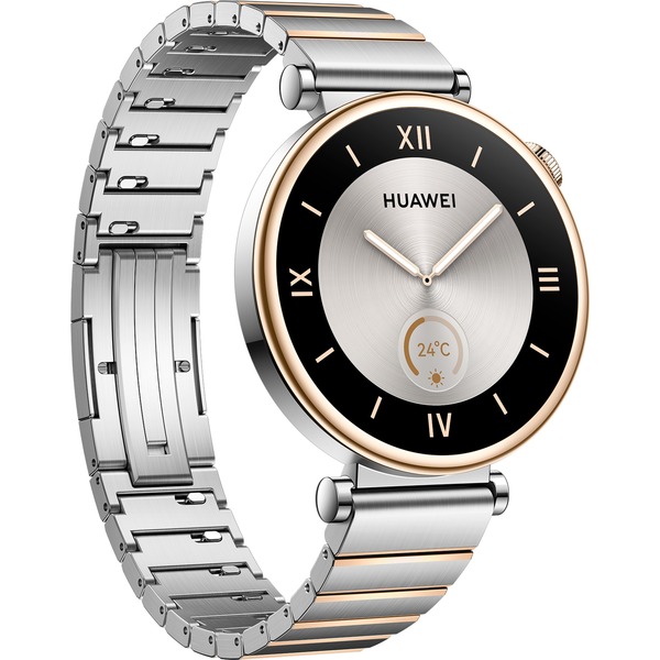 Edelstahl-Armband Watch silber, GT4 Smartwatch (Aurora-B19T), 41mm Huawei
