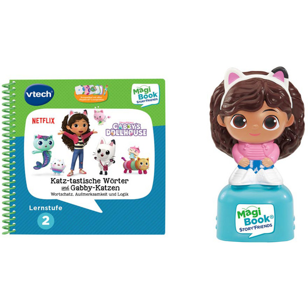 VTech MagiBook Story‘Friends – Buch „Gabby Ich Lerne Fantastische Wörter Mit Den Gabbychats“ – Interaktiver Lernspaß Auf Französisch