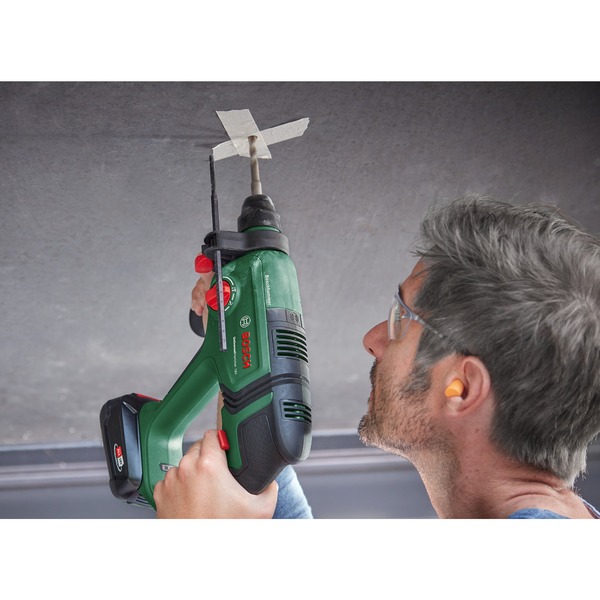 Bosch Heimwerken & Garten AkkuBohrhammer UniversalHammer 18V grün/schwarz, LiIonen Akku 2,5Ah
