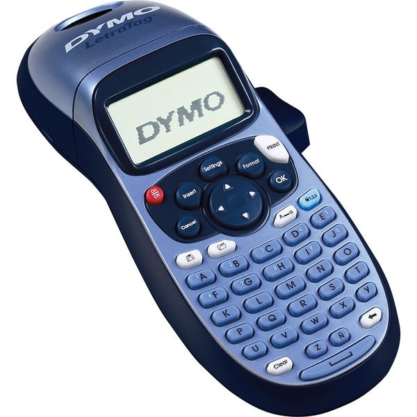 Dymo LetraTag LT-100H, Beschriftungsgerät blau/schwarz, mit ABC-Tastatur, S0883990