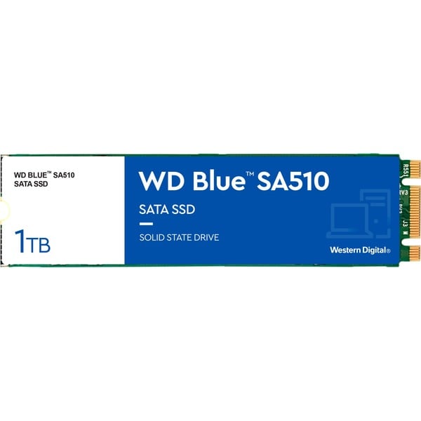 WD Blue SA510 1 TB, SSD blau/weiß, SATA 6 Gb/s, M.2 2280